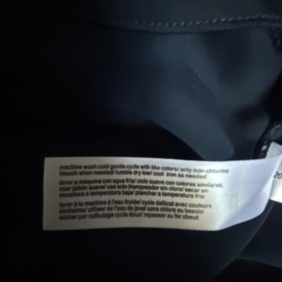 Eloquii Dark Blue Polyester Mini Skirt with Zipper Back - Picture 4 of 7